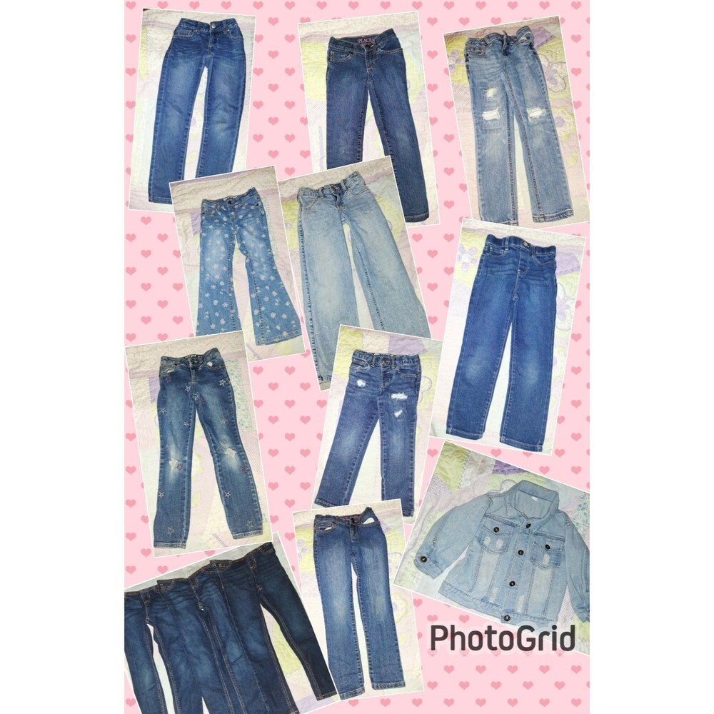 Girls 4T 5T 6 Lot Denim Jeans Jacket Little Girls Clothing Lot Bundle